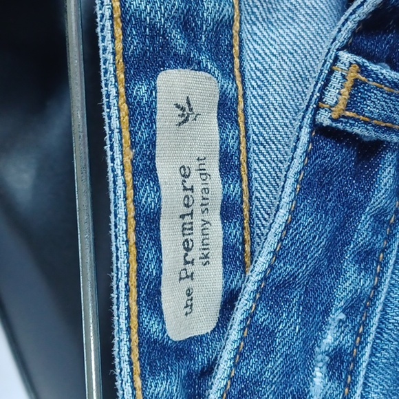 AG Premiere Skinny Straight Jeans Distressed sz 29 - Picture 4 of 9